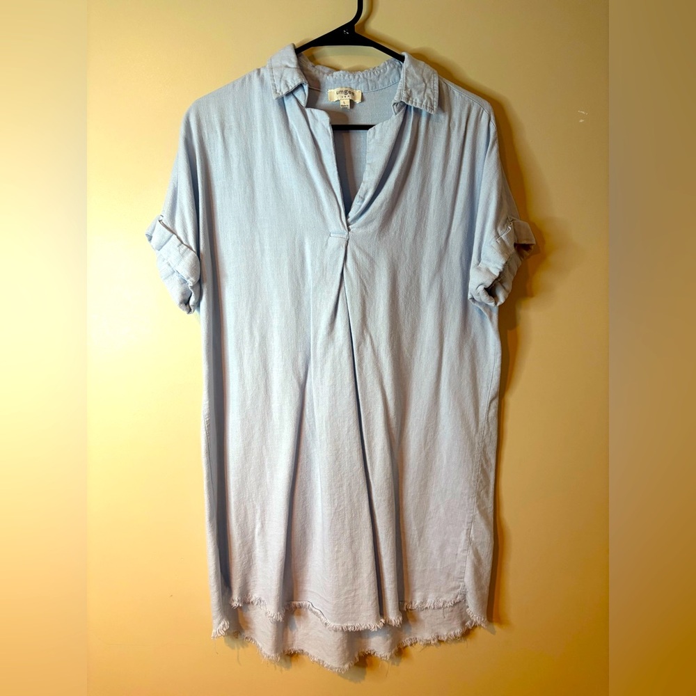 Umgee Light Blue Mini Dress